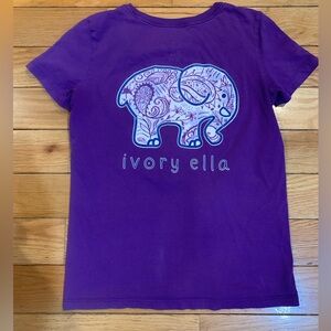 Ivory Ella Graphic Purple Tee